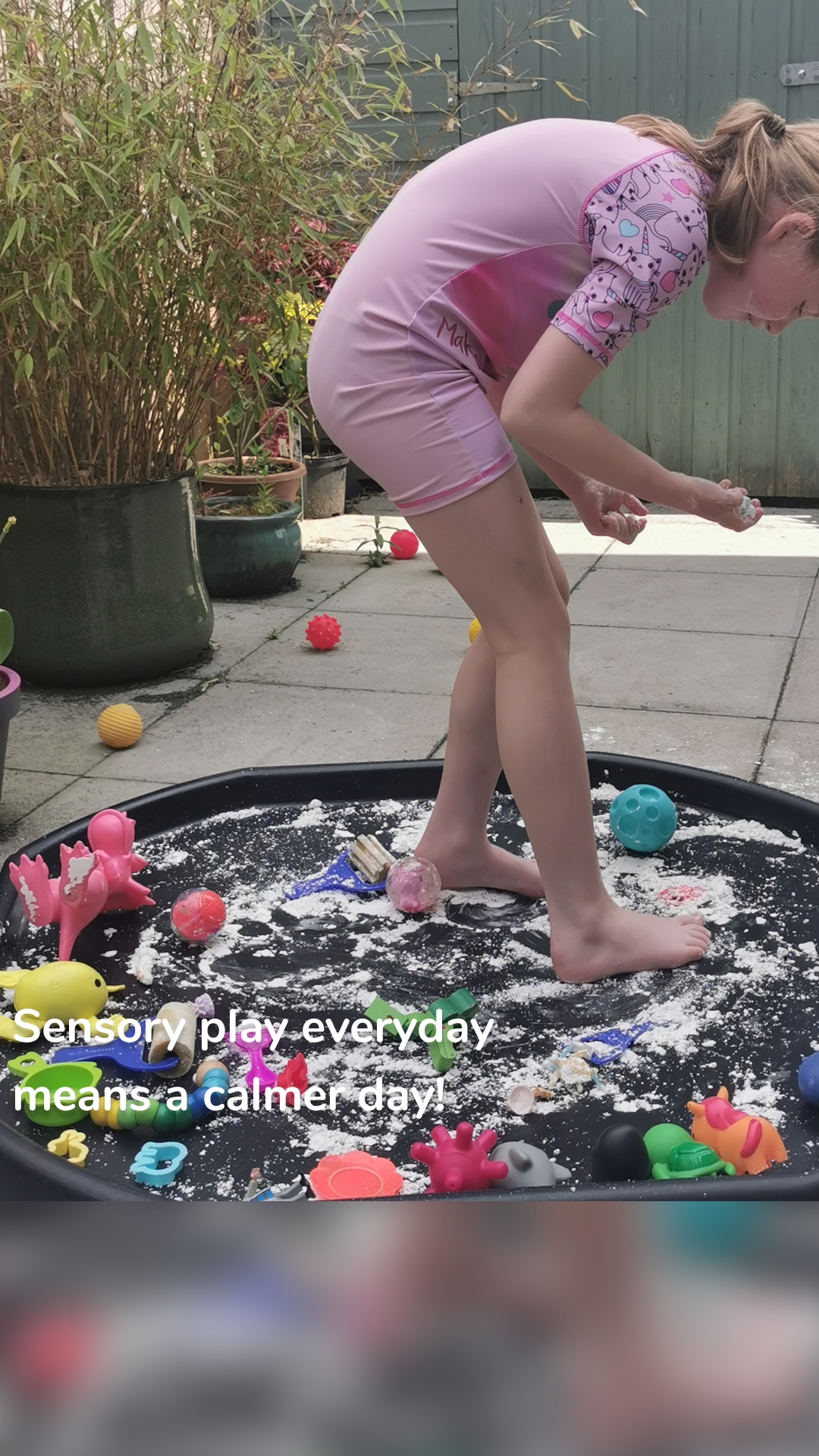 Sensory play everyday means a calmer day!